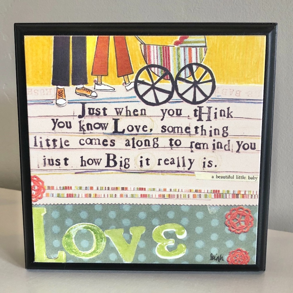 "Know Love" Art Leigh Standley Curly Girl Design